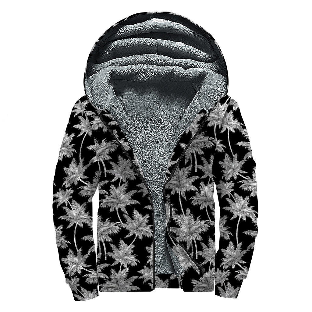 Coconut Tree Dreams: Hippies Sherpa Lined Hoodie - 1