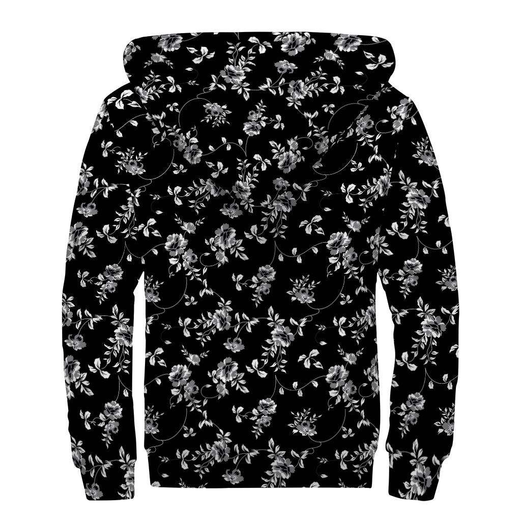 Bohemian Blossoms: Sherpa Lined Zip Up Hoodie for Groovy Hippies - 2