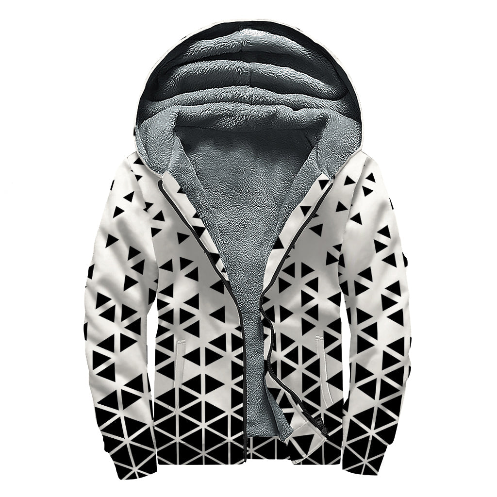 Groovy Geometric Sherpa: The Ultimate Hippie Hoodie - 1