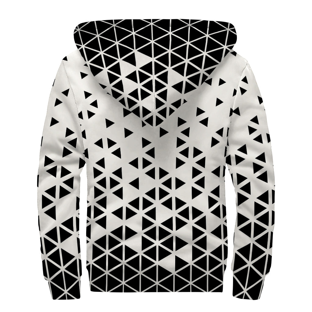 Groovy Geometric Sherpa: The Ultimate Hippie Hoodie - 2