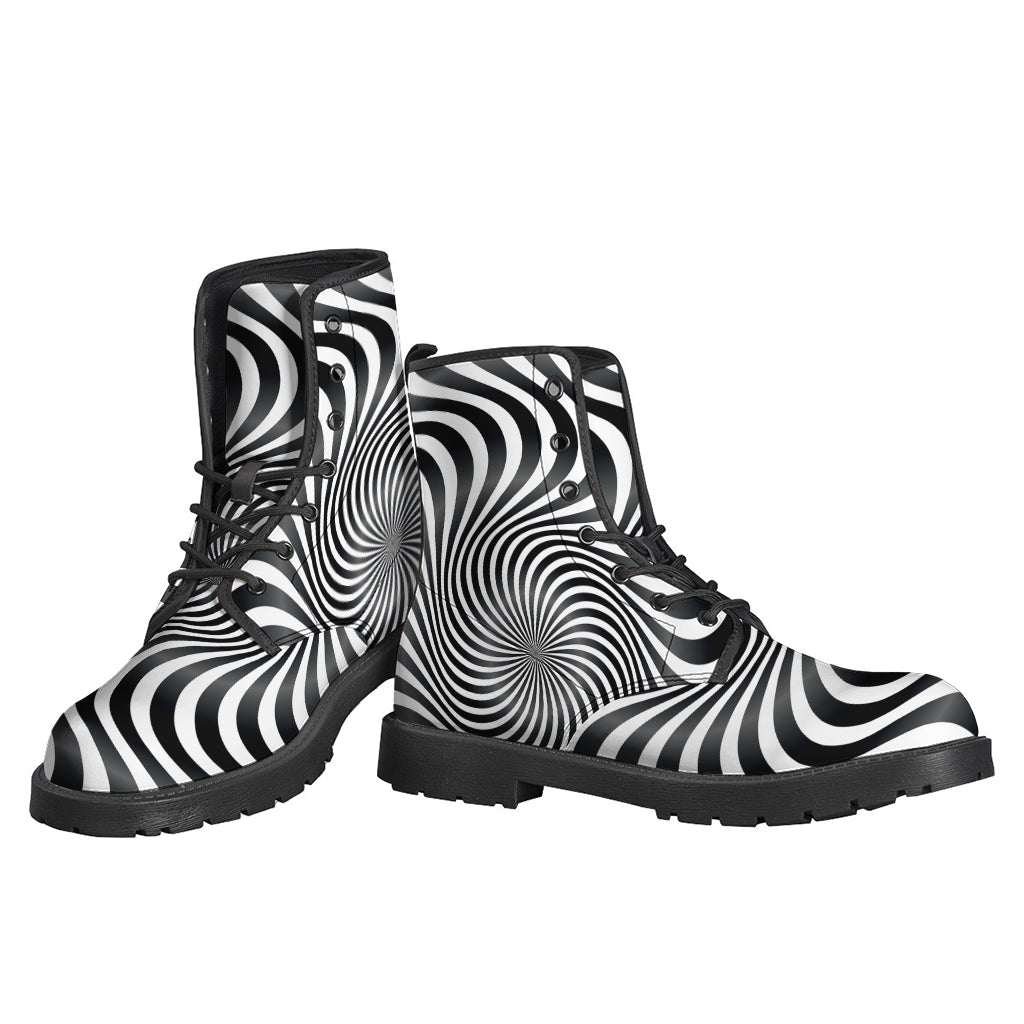 Groovy Vibes Leather Boots for the Trendy Hippie - 3