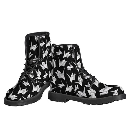 Origami Dreamer Leather Boots: Embrace Your Inner Hippie Style - 3