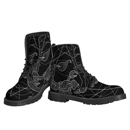 Scorpio Sign Leather Boots for Stylish Hippies - 3