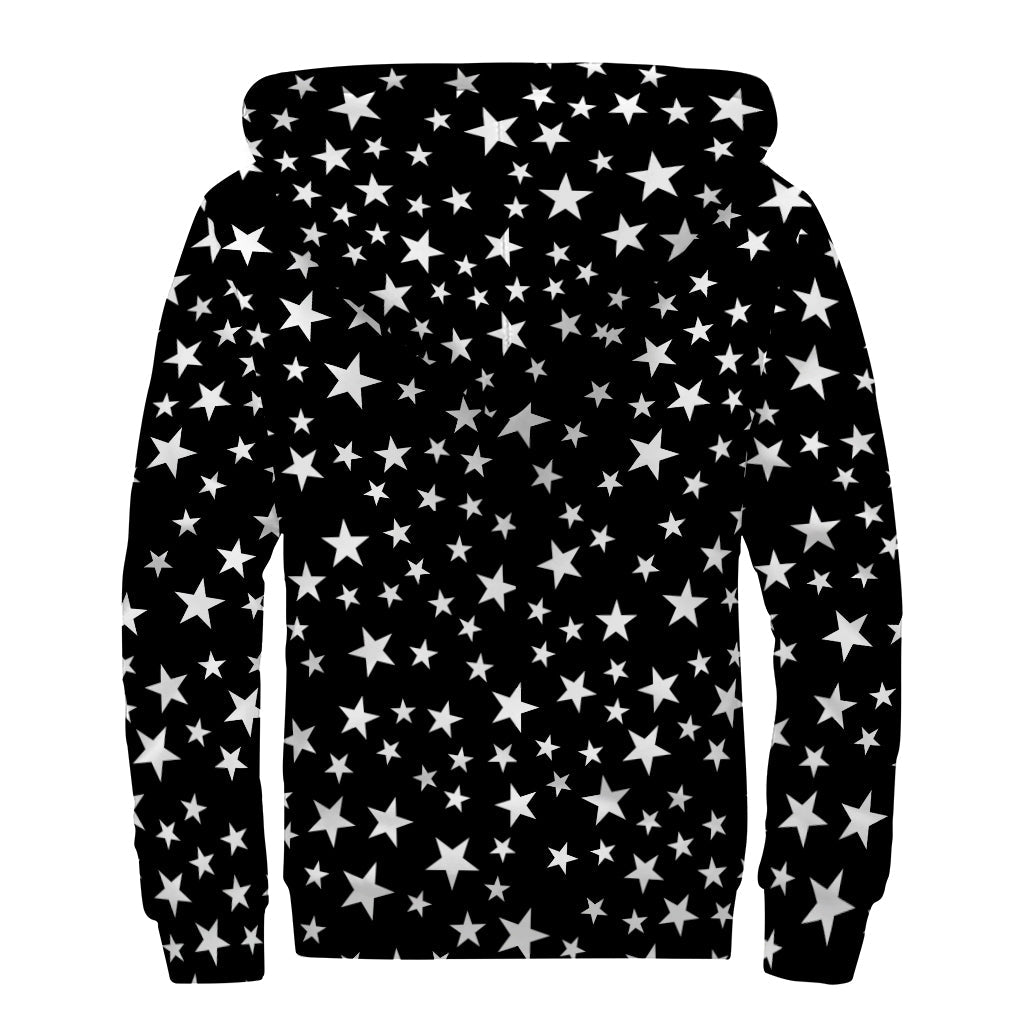 Star Power Sherpa: Embrace Your Inner Hippie in this Lined Zip Up Hoodie - 2