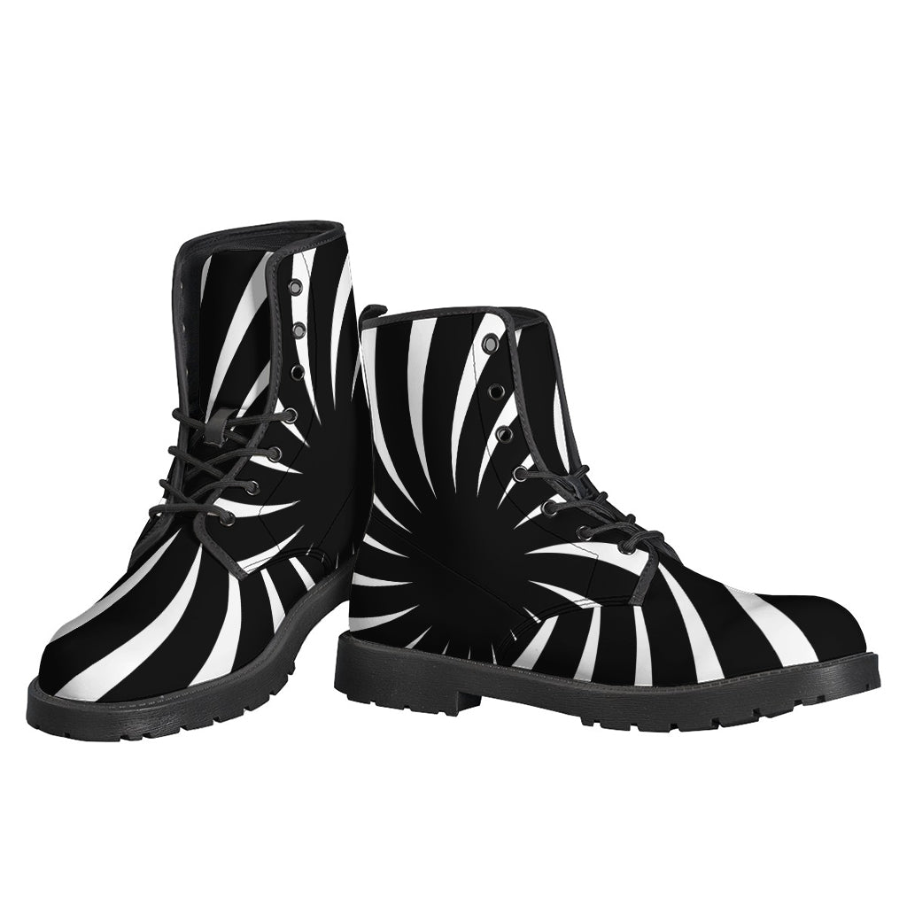 Groovy Swirl Leather Boots for the Free-Spirited Hippie - 3