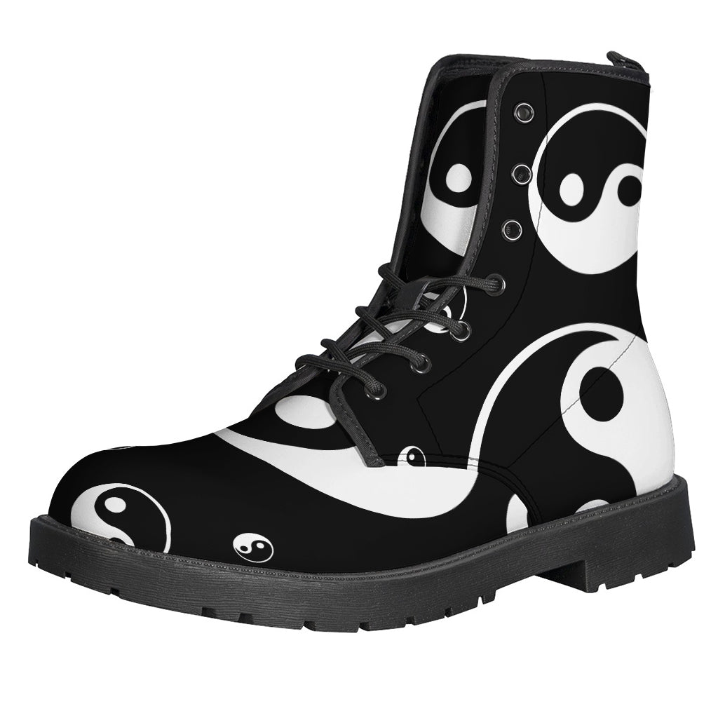 Yin Yang Hippie Leather Boots for the Free-Spirited Soul - 1