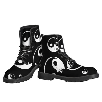 Yin Yang Hippie Leather Boots for the Free-Spirited Soul - 3