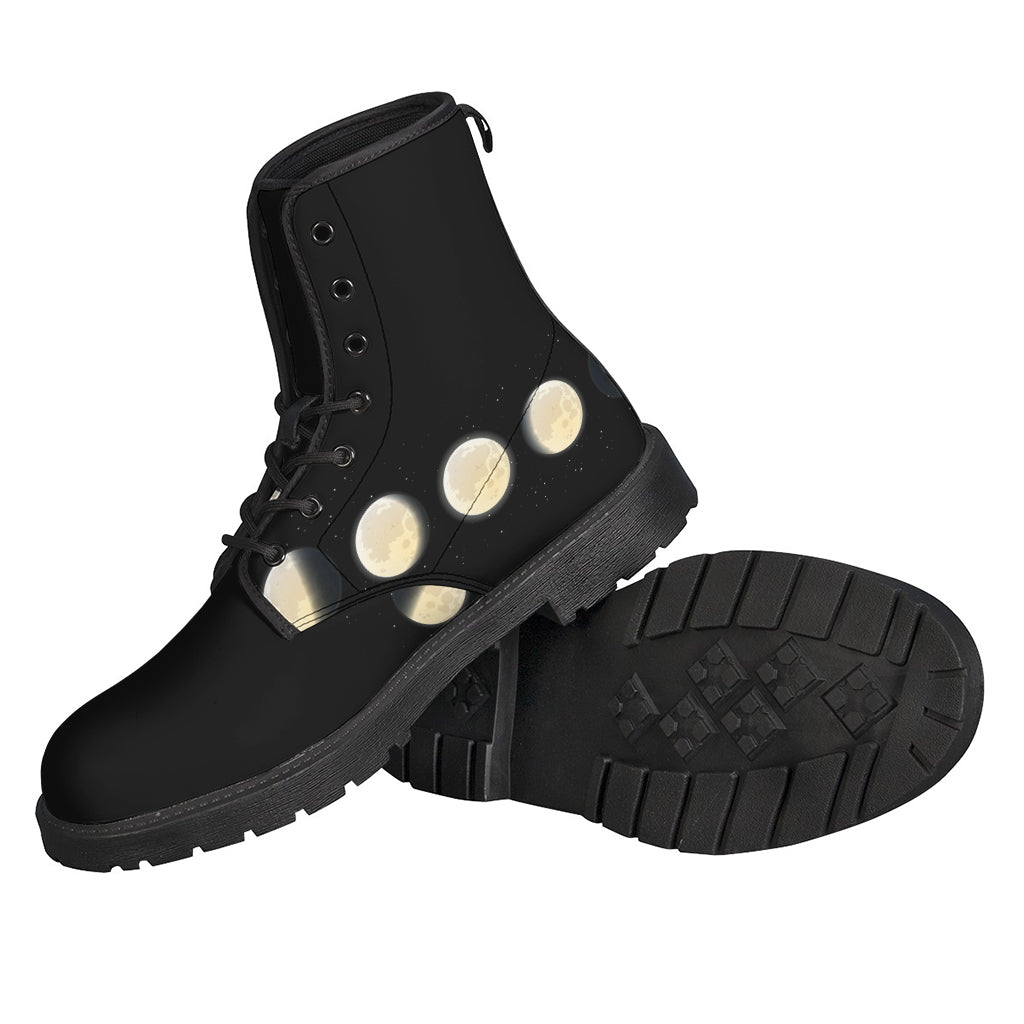 Embrace Your Inner Hippie with Blood Moon Lunar Phase Leather Boots - 2