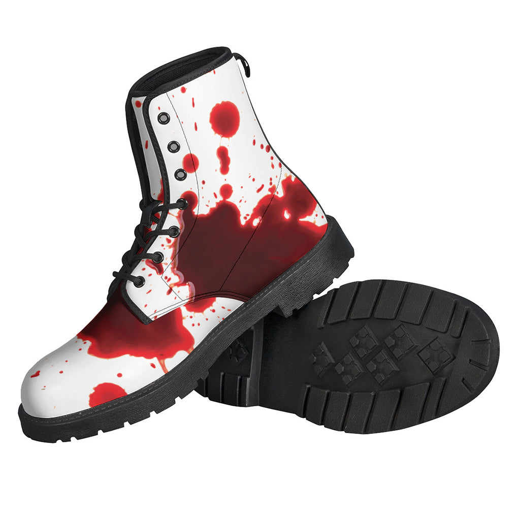 Groovy Blood-Splashed Leather Boots for Rad Hippies - 2