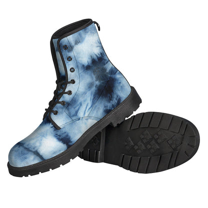 Groovy Tie-Dye Leather Boots for the Free-Spirited Hippie - 2