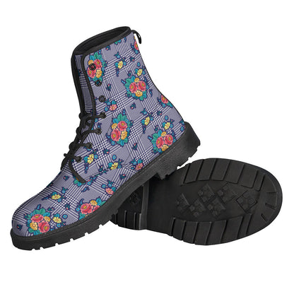 Groovy Floral Leather Boots for Stylish Hippies - 2