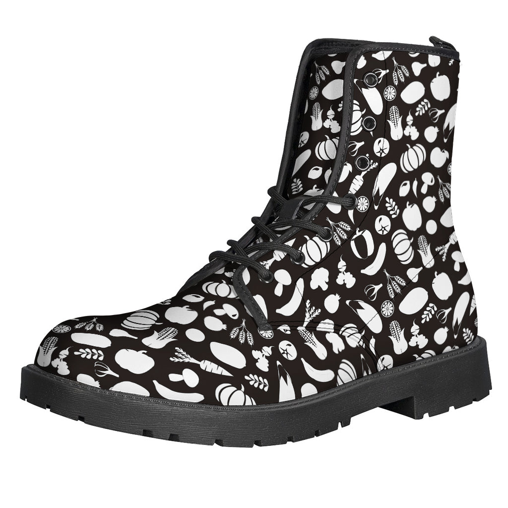 Groovy Vegan Patterned Leather Boots for Free-Spirited Hippies - 1