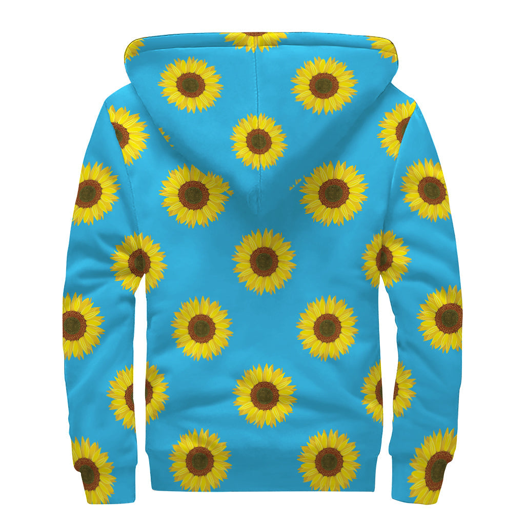 Sunflower Dreams: Sherpa Lined Zip Up Hoodie for Boho Beauties - 2