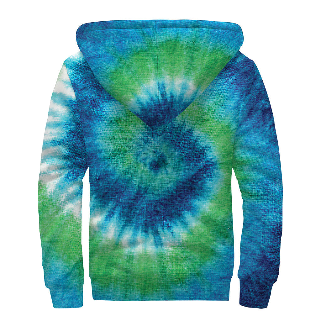 Groovy Tie-Dye Sherpa Hoodie for the Free-Spirited Hippie - 2