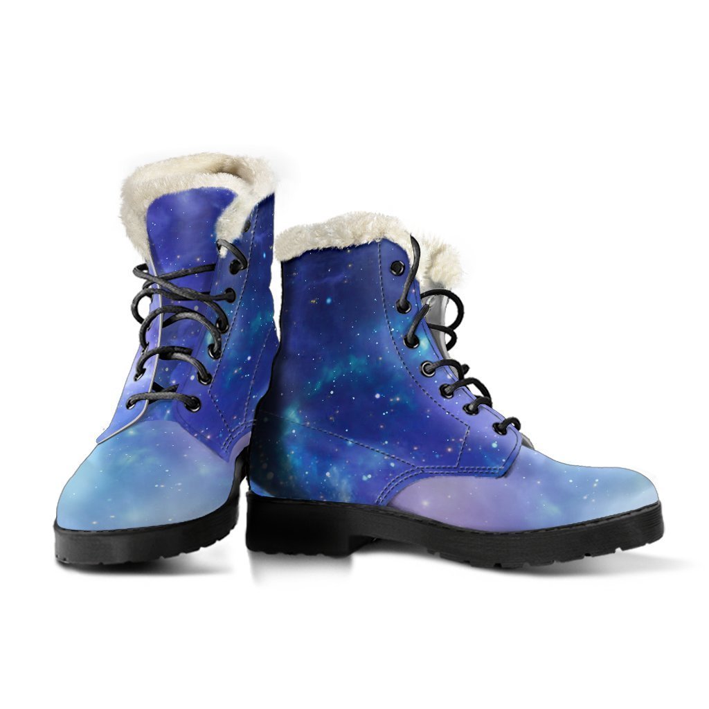 Galactic Vibes Faux Fur Leather Boots for Hippie Souls - 3