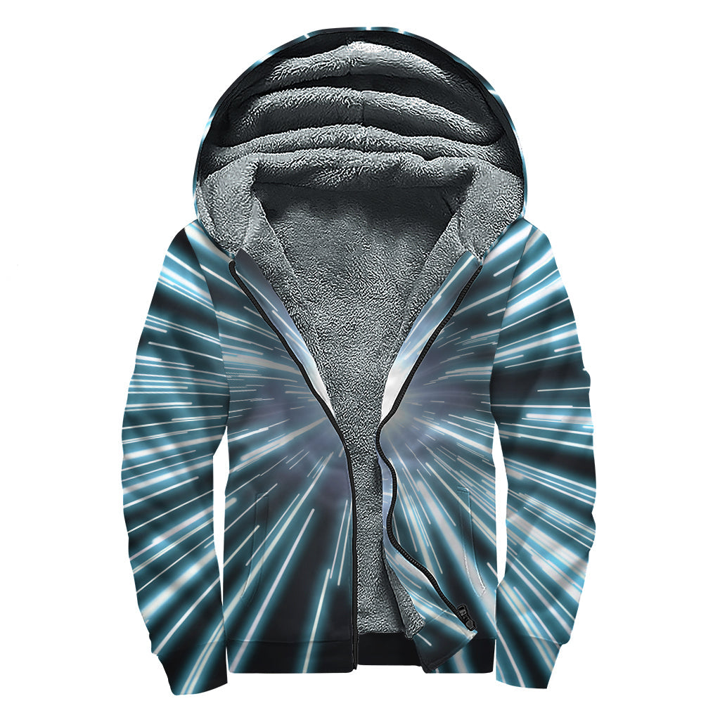 Blue Lightspeed Dreamer Sherpa Lined Zip Up Hoodie - 1