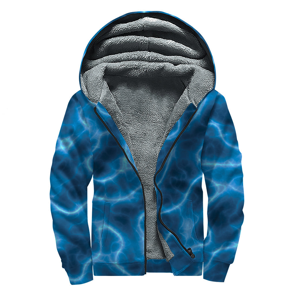 Blue Plasma Boho Sherpa Hoodie: A Cozy Must-Have for Stylish Hippies - 1