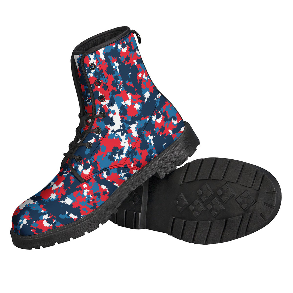 Colorful Camo Leather Boots for the Free-Spirited Hippie - 2