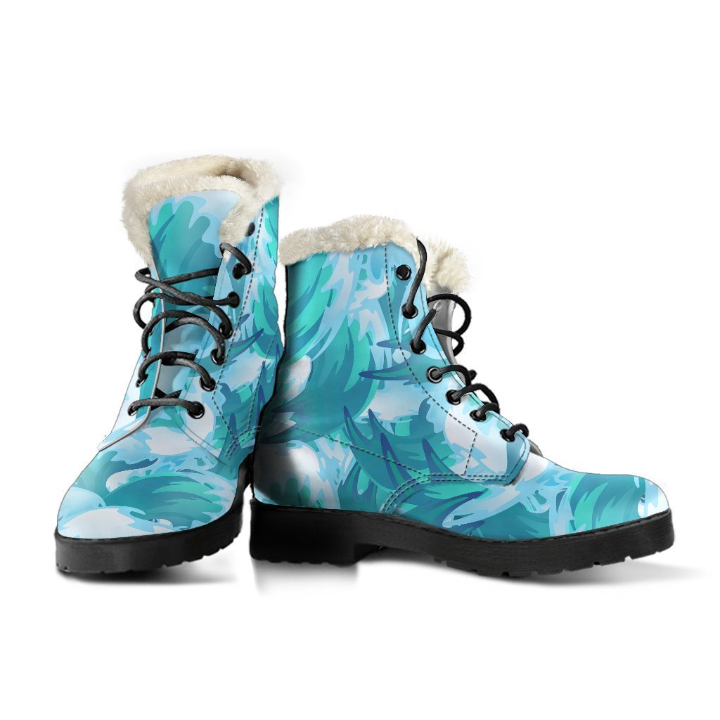 Ride the Wave: Stylish Hippie Faux Fur Leather Boots - 3