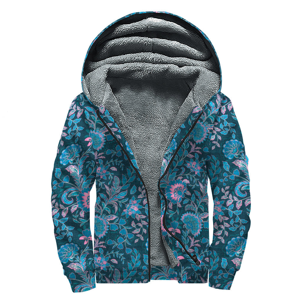 Bohemian Dreams: Sherpa Lined Zip Up Hoodie for Hippie Style Enthusiasts - 1