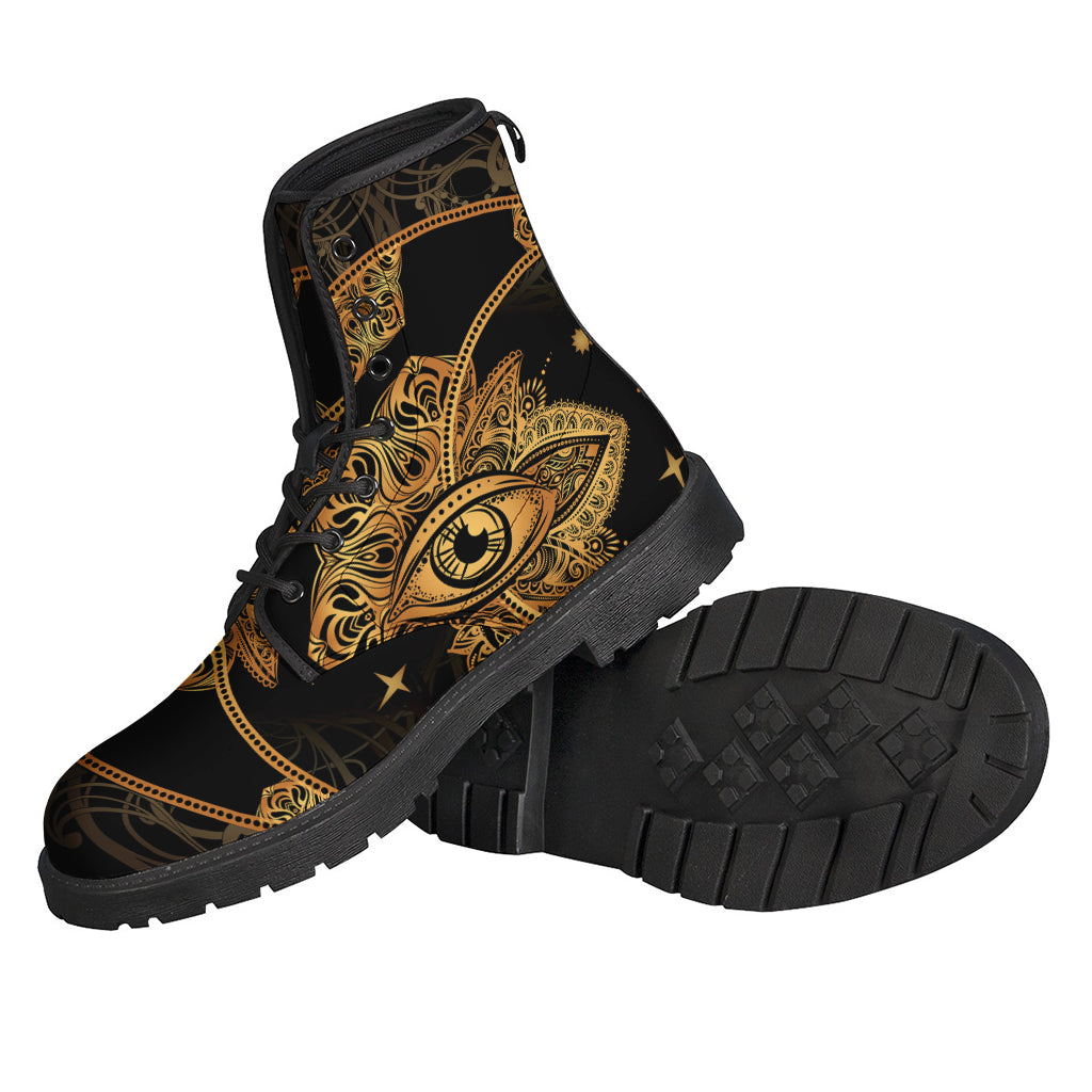 Bohemian Sun and Moon Leather Boots for the Free-Spirited Hippie - 2