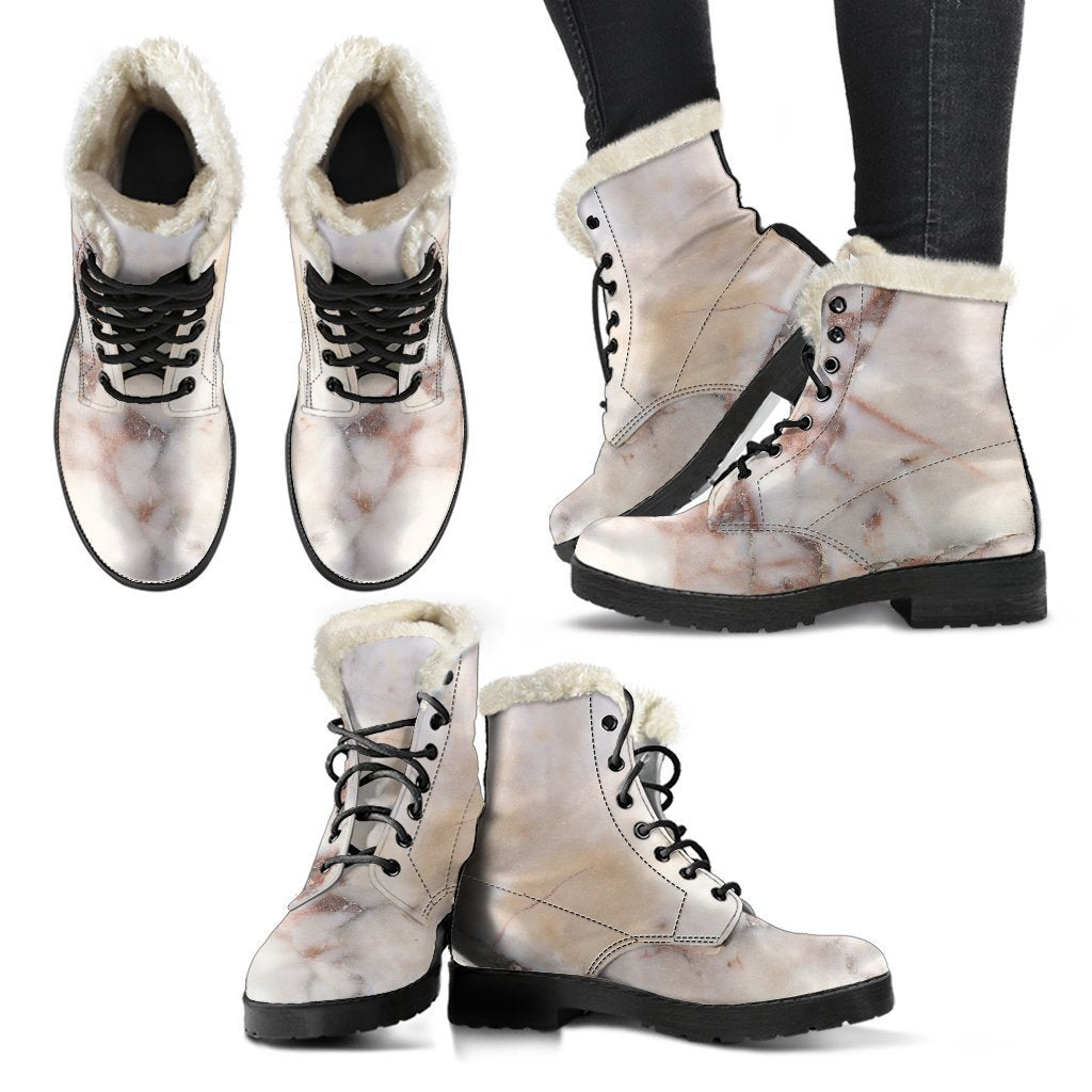 Step Out in Groovy Style with Hippies Faux Fur Leather Boots - 2