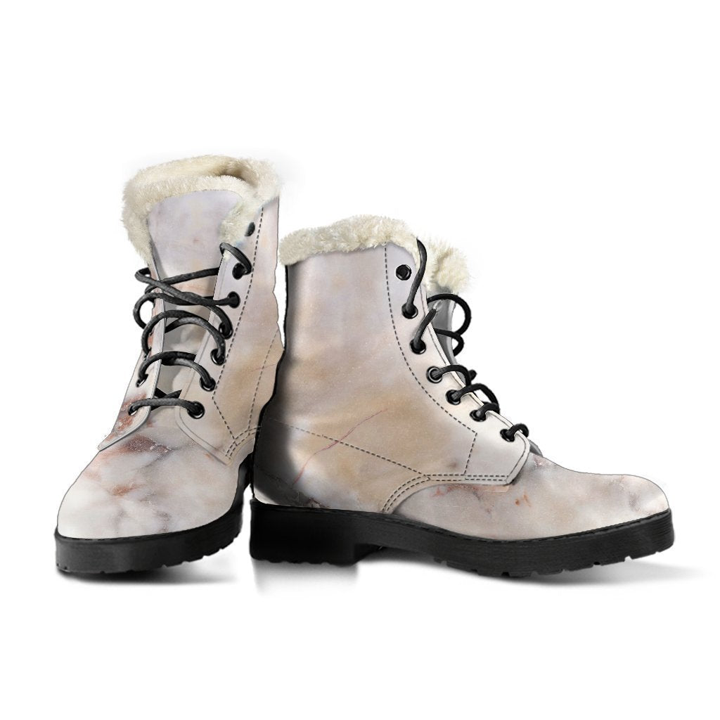 Step Out in Groovy Style with Hippies Faux Fur Leather Boots - 3