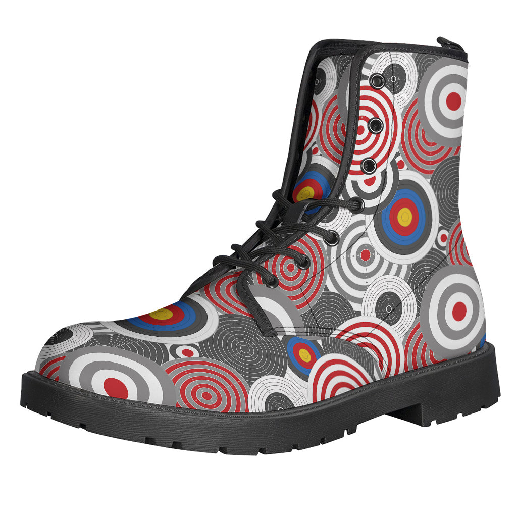 Bullseye Boho Vibes: Leather Lightweight Boots for the Modern Hippie - 1