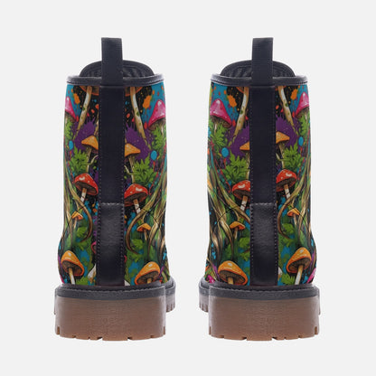 Emerald Blossoms - Nature Mother Art Casual Leather Lightweight Boots for Hippies