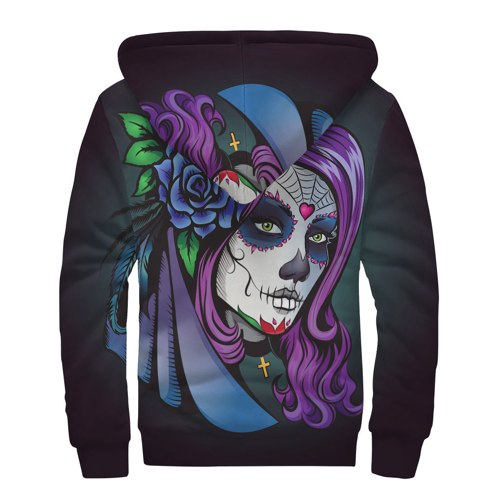 Calavera Girl Dia de los Muertos Hoodie - Stay Cozy in Boho Style - 2