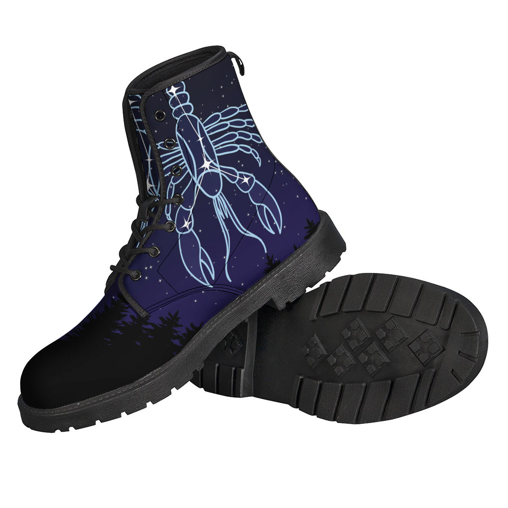 Cancer Constellation Leather Boots: Embrace Your Inner Hippie Style - 2