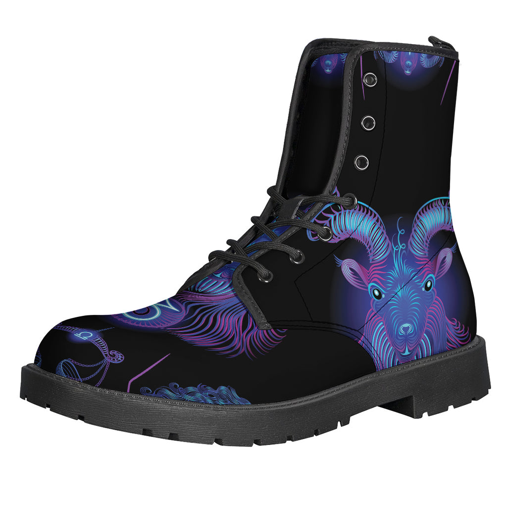 Capricorn Astrology Leather Boots: Embrace Your Inner Hippie Vibes - 1