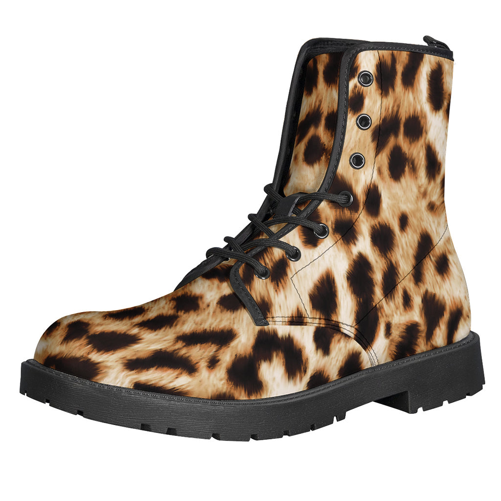 Cheetah Print Leather Hippie Boots: Lightweight and Stylish for Every Adventure - 1