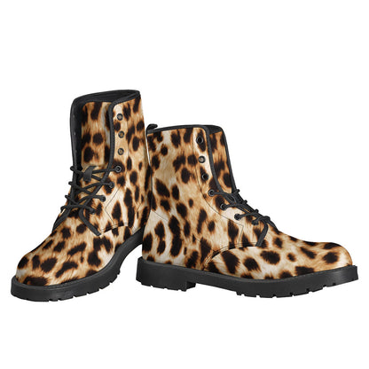 Cheetah Print Leather Hippie Boots: Lightweight and Stylish for Every Adventure - 3