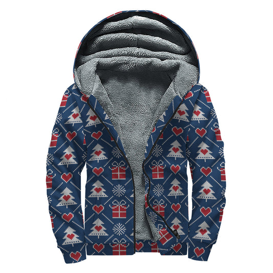 Bohemian Bliss: Sherpa Lined Zip Up Hoodie for Free Spirits - 1