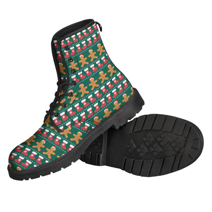 Groovy Gingerbread Man Leather Boots for the Free Spirited Hippies - 2