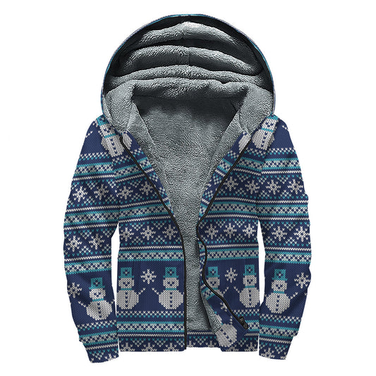 Cozy Groove: Hippies Sherpa Lined Zip Up Hoodie - 1