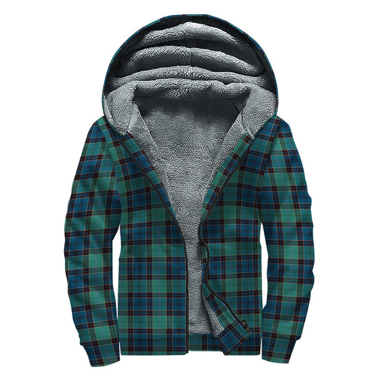 Clan Campbell Tartan Sherpa Style Hoodie for the Free-Spirited Hippie - 1