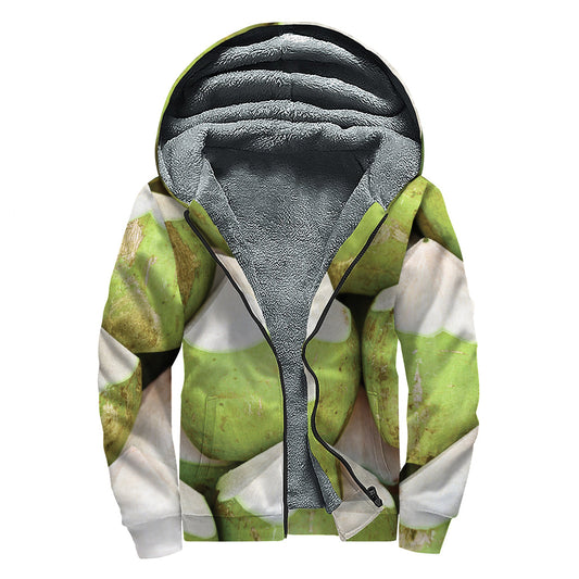 Coconut Dream Sherpa Lined Zip Up Hoodie for the Free-Spirited Hippie - 1