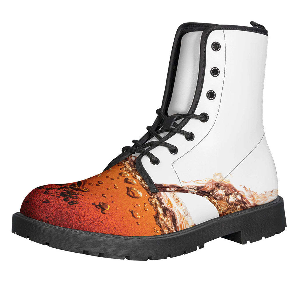 Step into the Summer with Cola Print Leather Hippie Boots - 1