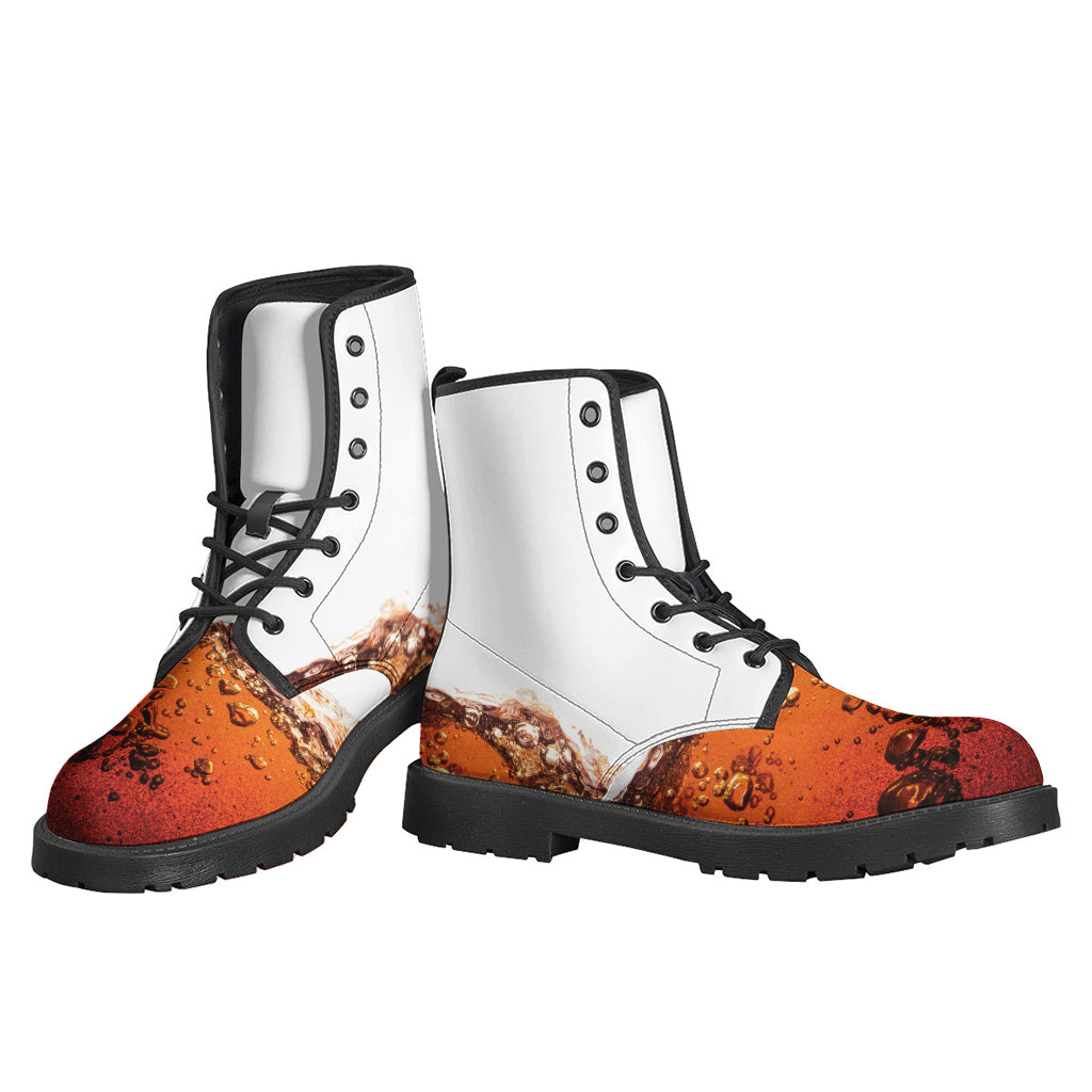 Step into the Summer with Cola Print Leather Hippie Boots - 3