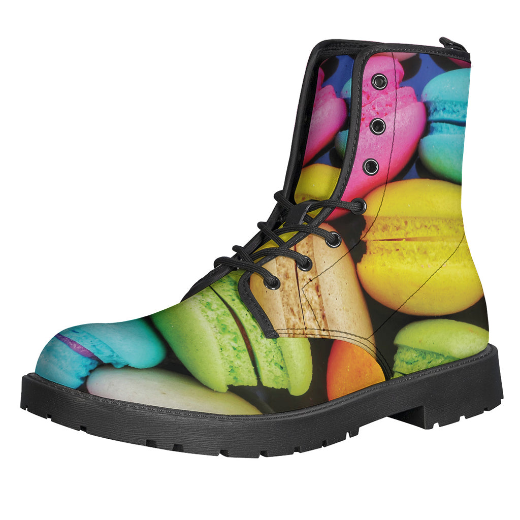 Groovy Macarons Leather Lightweight Boots for the Free-Spirited Hippie - 1