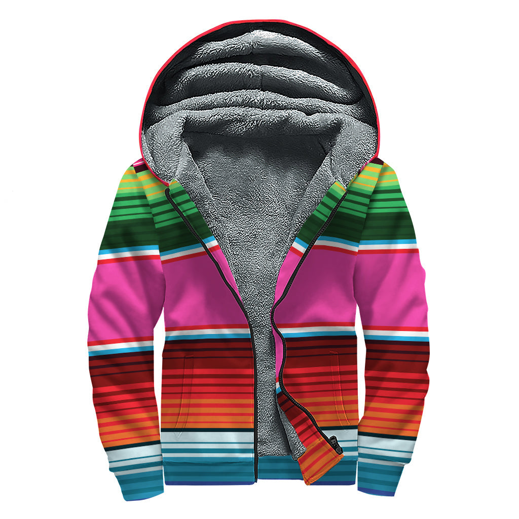 Groovy Vibes Sherpa Lined Zip Up Hoodie - 1