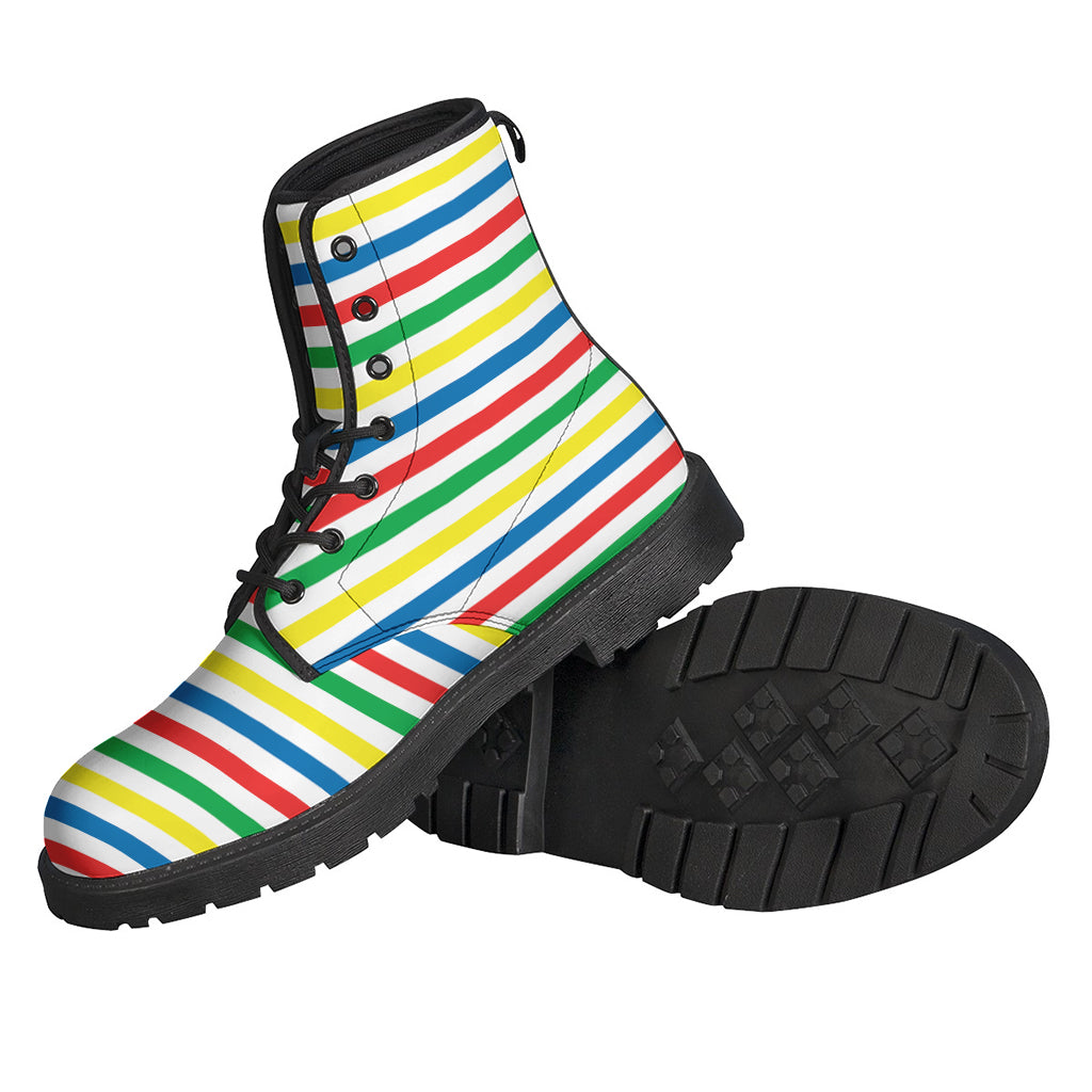 Groovy Striped Leather Boots for Modern-Day Hippies - 2