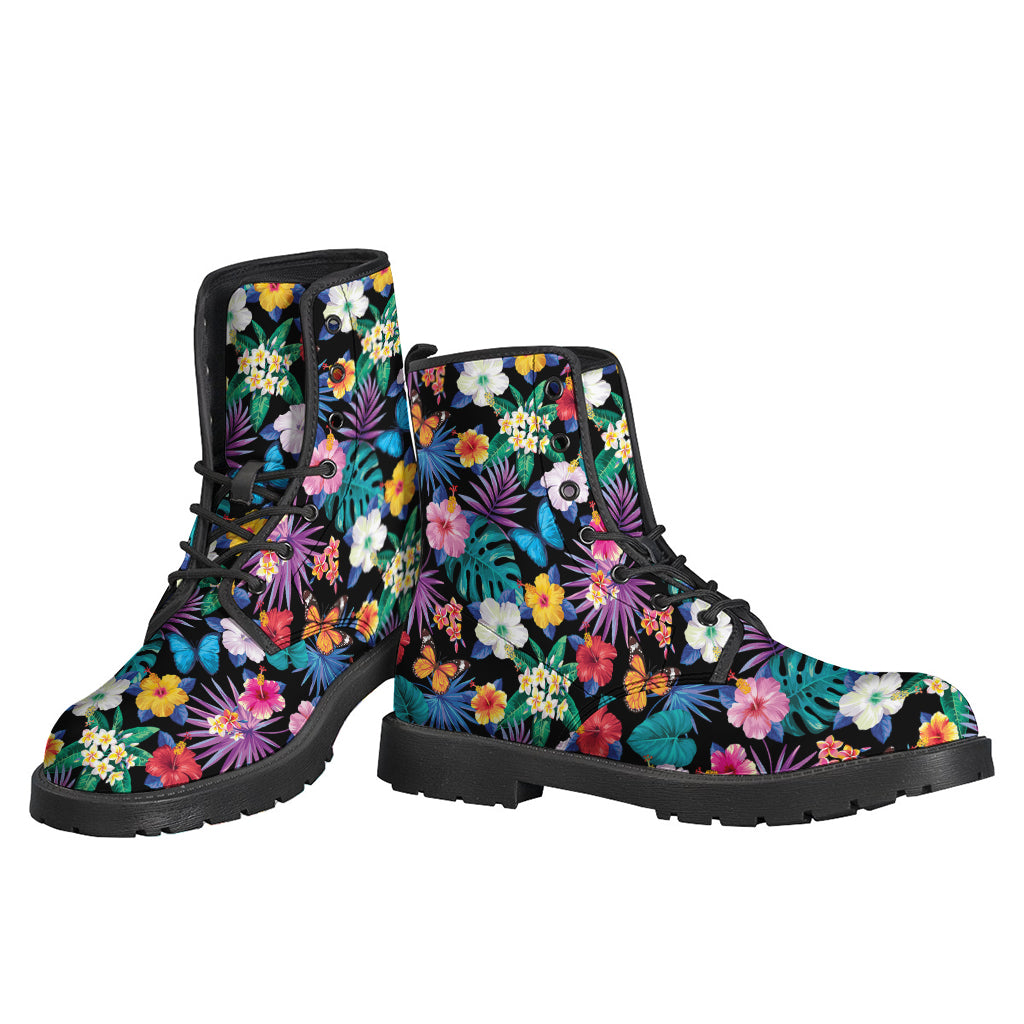 Step into the Jungle Vibes with These Colorful Leather Lightweight Boots! - 3