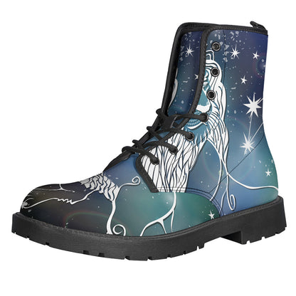 Constellation of Leo Leather Lightweight Boots: Embrace Your Inner Hippie Style - 1