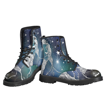 Constellation of Leo Leather Lightweight Boots: Embrace Your Inner Hippie Style - 3