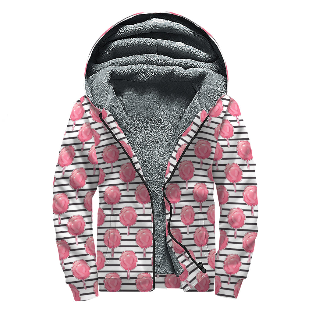 Cotton Candy Dreams: Sherpa Lined Zip Up Hoodie for Groovy Hippies - 1