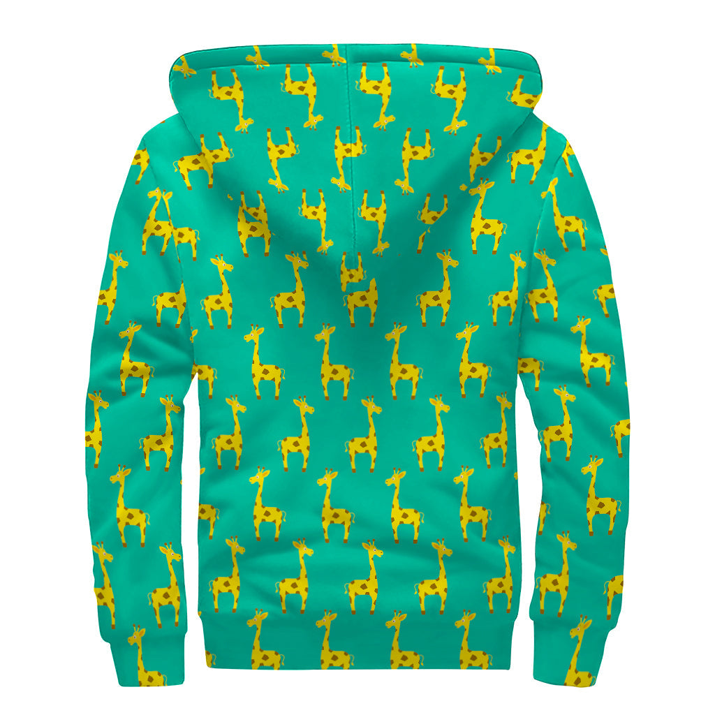 Giraffe Love: Cozy Sherpa Lined Hippie Hoodie - 2