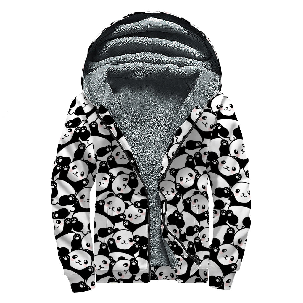 Happy Panda Sherpa Hoodie: Embrace Your Inner Hippie Spirit in Style - 1